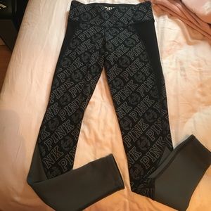 PINK leggings; Reversible; Worn once or twice