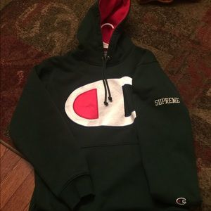 Brand New Supreme x Champion Hoodie