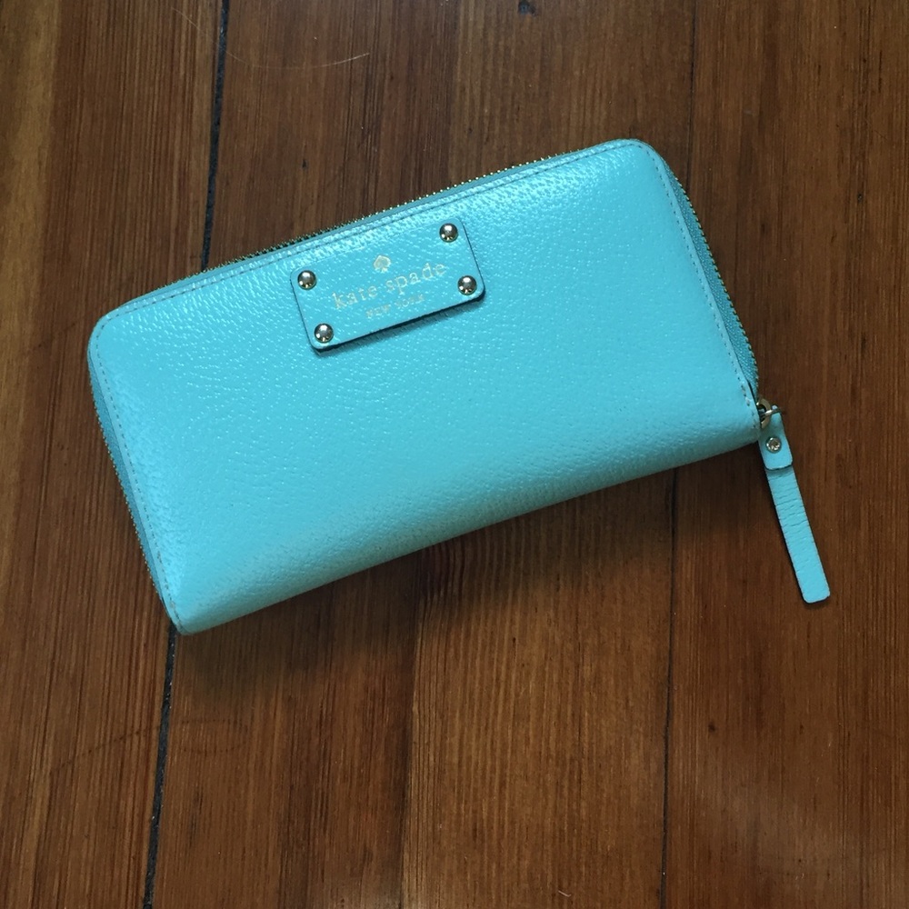 LIKE NEW Kate spade Teal Wallet
