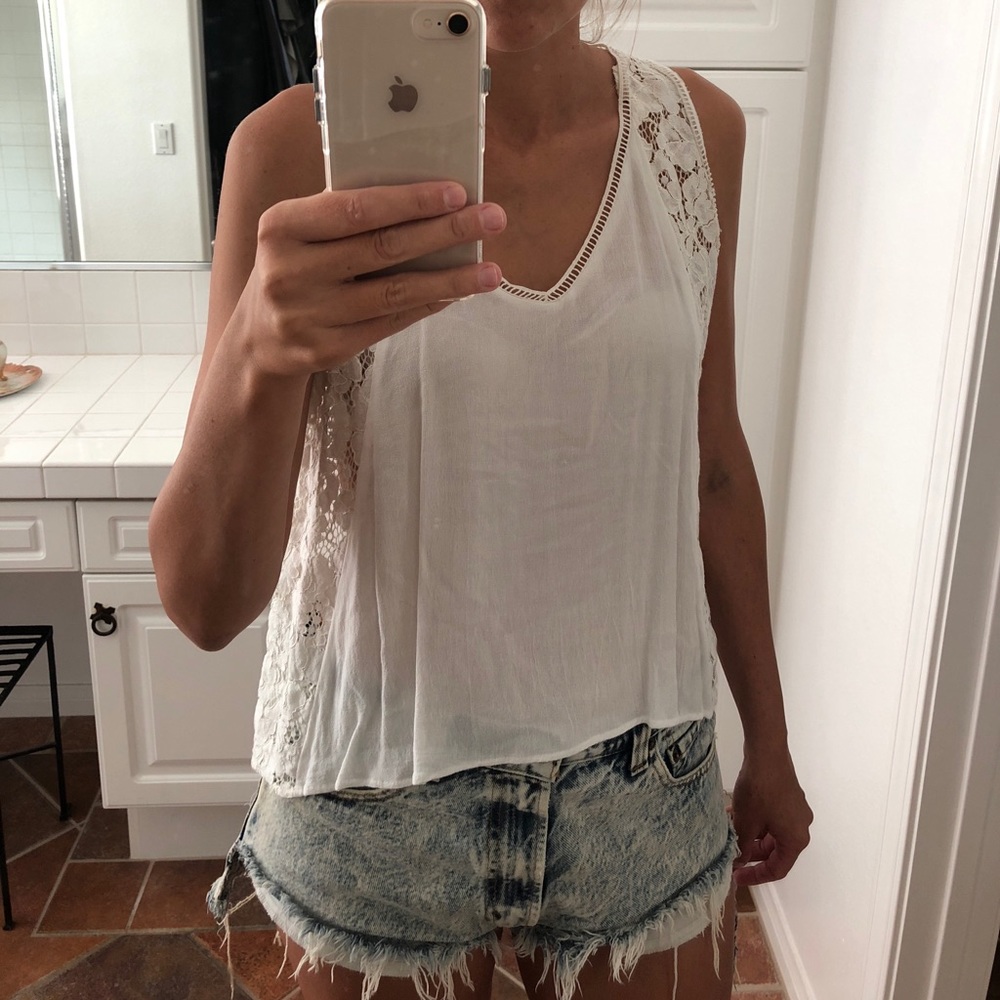 White Lace Shirt