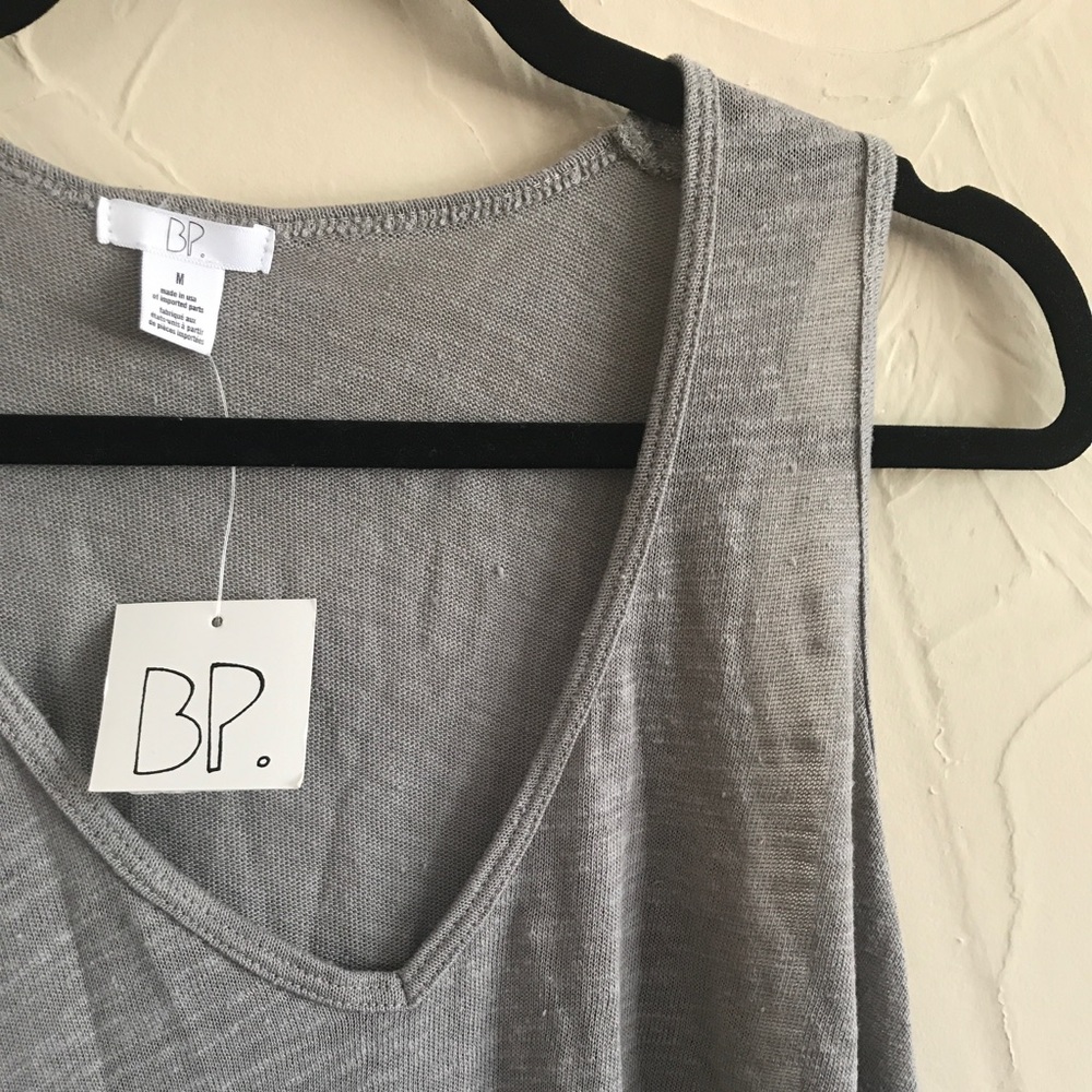Long, Grey Tank Top