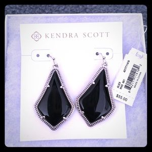 Alex Silver Black Kendra Scott Earrings