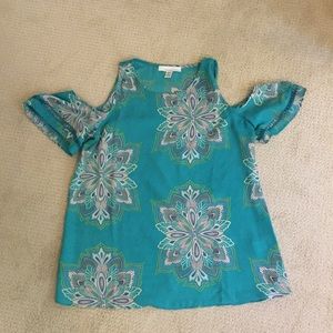 Cold shoulder blouse