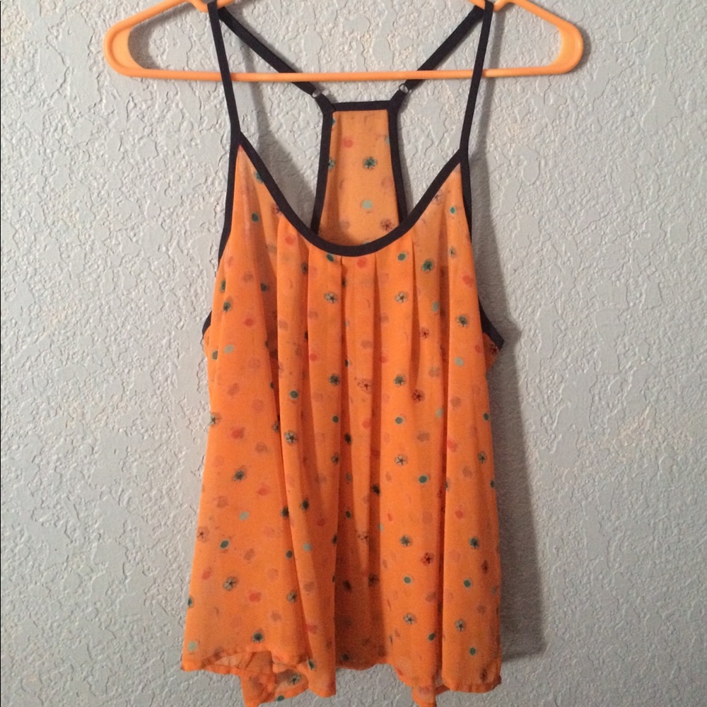 Orange tank top