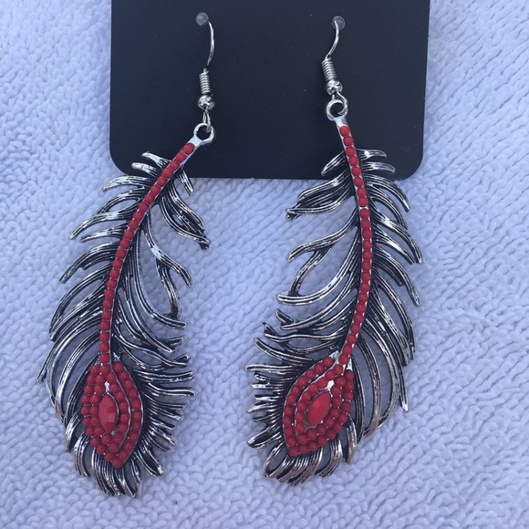 Feather Earrings - Picture 2 of 4