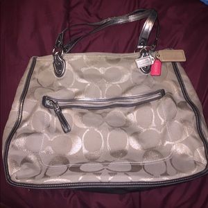 Light gray Coach bag