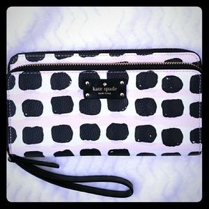 Kate Spade 💖 Grove Street Anita double zip clutch