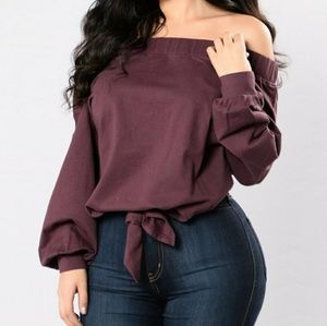 NWOT Fashion Nova Mystery Machine Top Deep Mauve