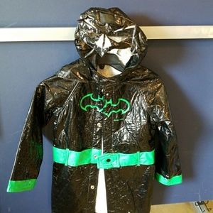 boys bat man rain jacket with hood