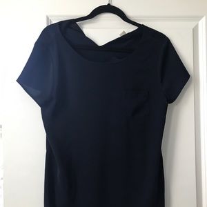 J. Crew Factory dark blue blouse