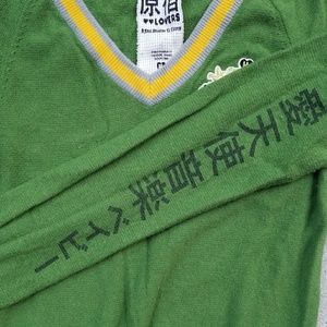 Harajuku Lovers Tops - Harajuku Lovers Green "Varsity" Sweater EXC Harajuku Lovers Tops - Harajuku Lovers Green "Varsity" Sweater EXC