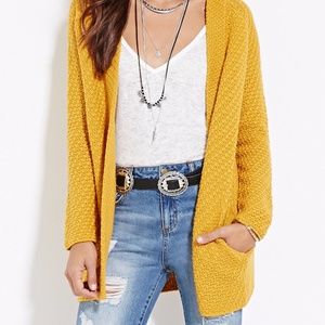 Yellow gold cardigan sweater Outlet