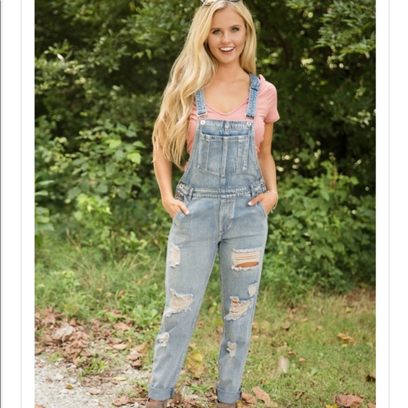 Pink lily overalls Clearance