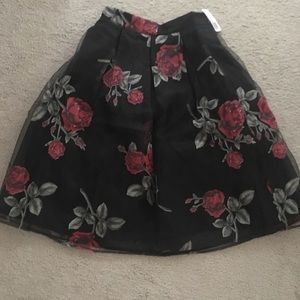 Brand New with Tags Floral Print Pleated Skirt