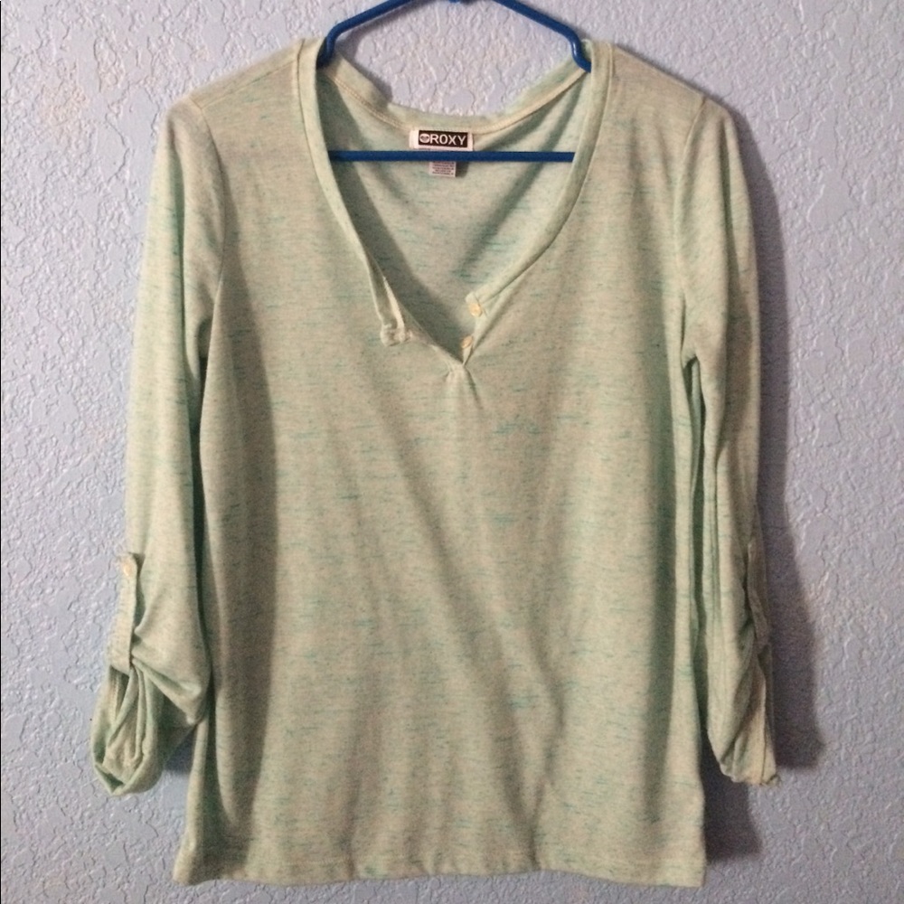 Roxy mint green top