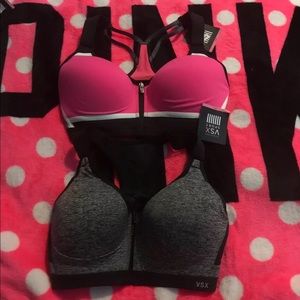 2 nwt Victoria secret sports bras maximum support