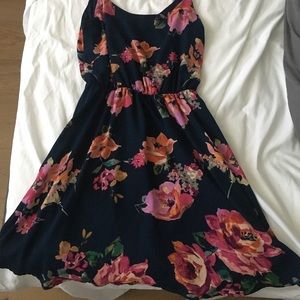 Floral thigh length dress