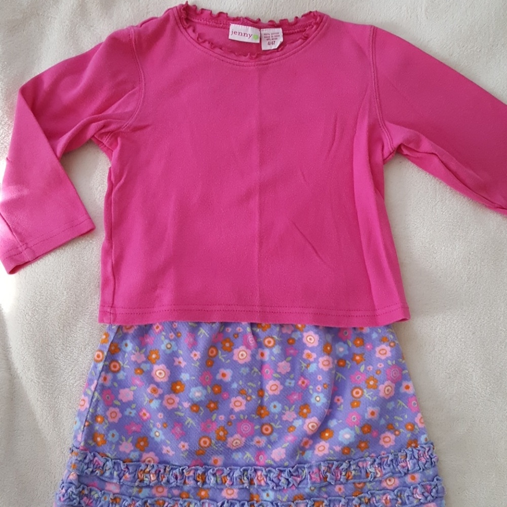 Girls Skirt and Top Size 4