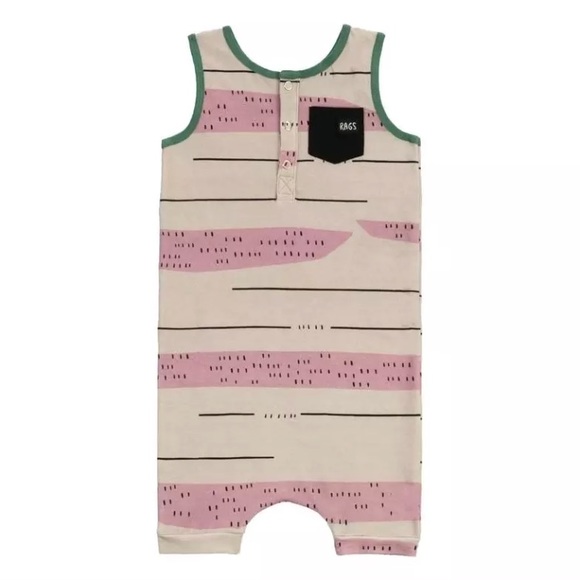 Rags to Raches Other - NWT rags to raches 2T pink romper tank one piece