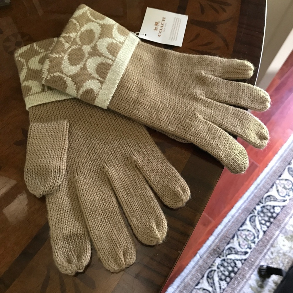 Pair of Coach Brand gloves
