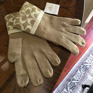 Pair of Coach Brand gloves