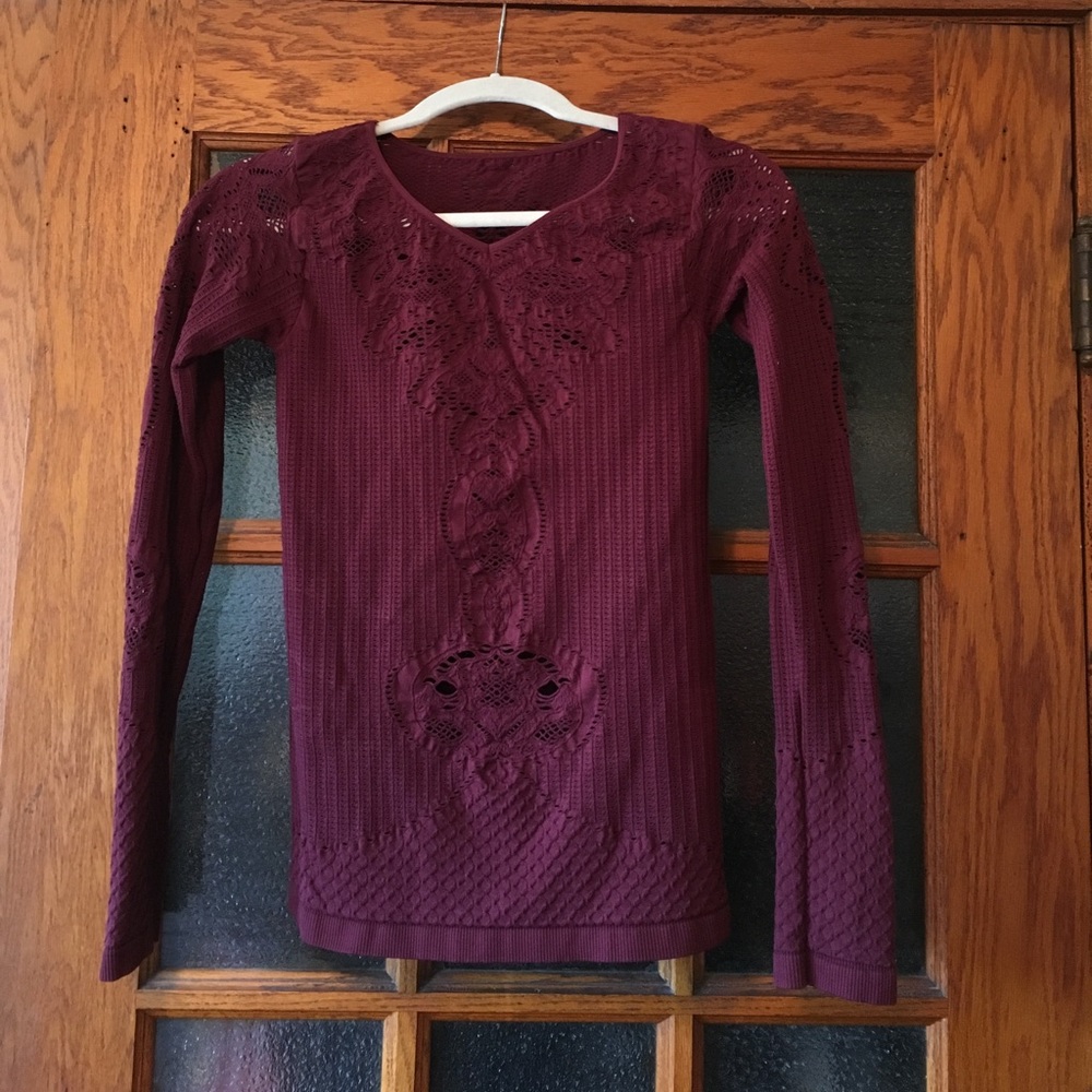 Free People stretch patterned top