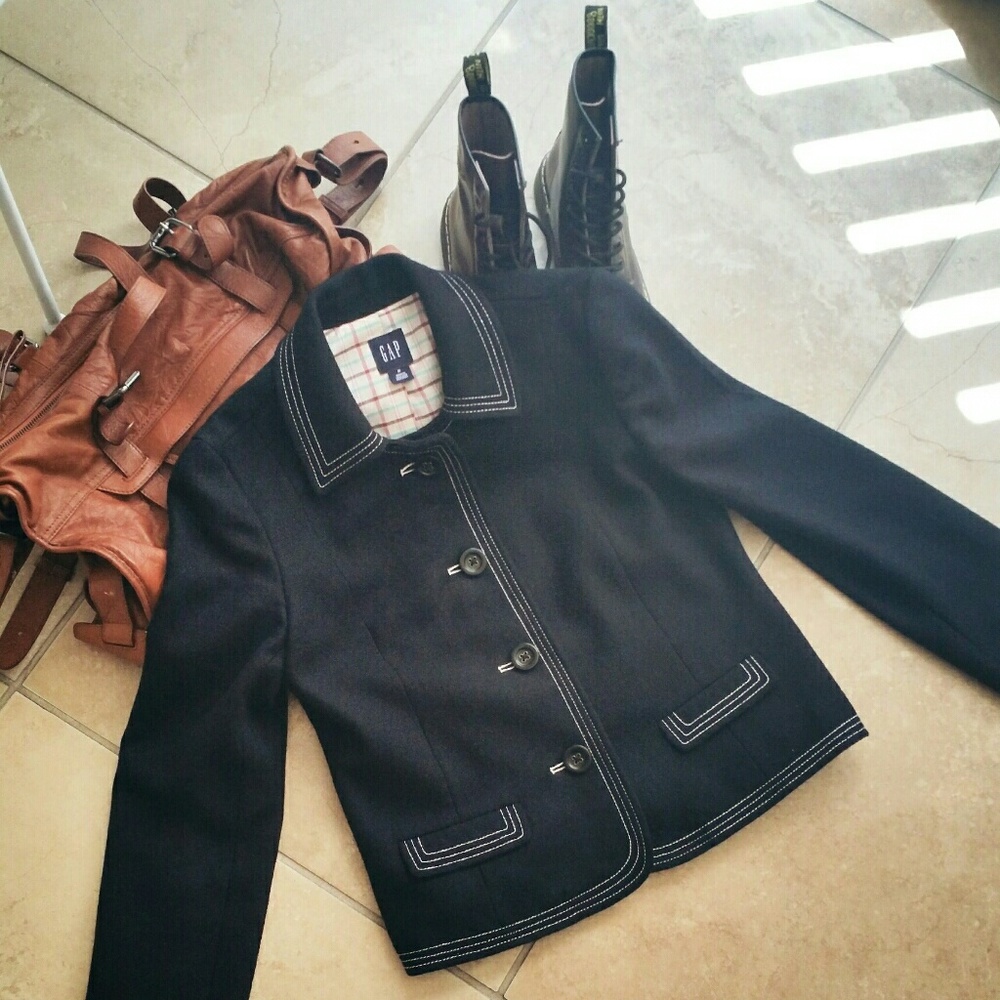 GAP 💎NWOT💎 Navy Wool Blazer Jacket