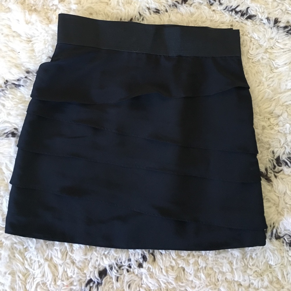 5/48 black mini skirt