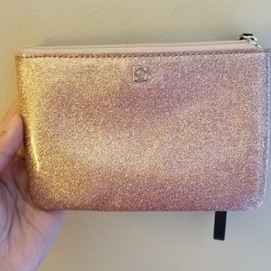 Kate Spade Rose Gold Sparkly Mini Clutch Wristlet