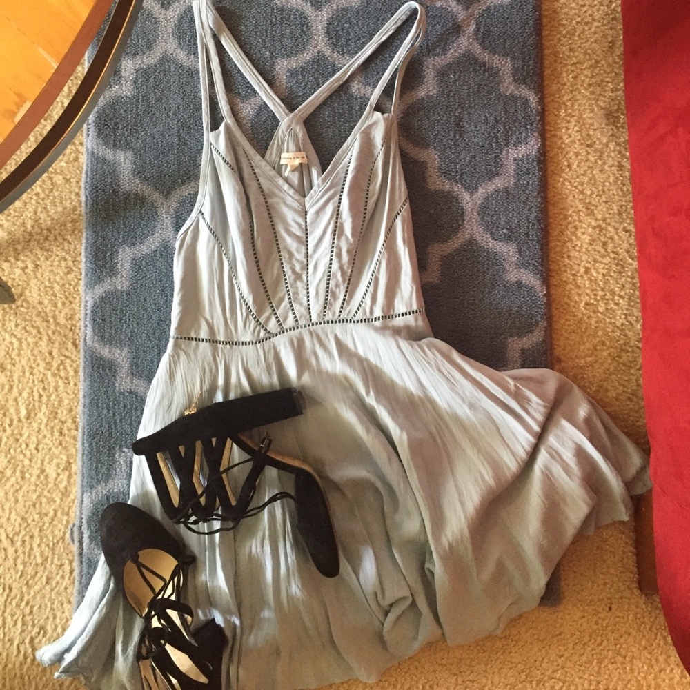 Chic powder blue Silence + Noise dress