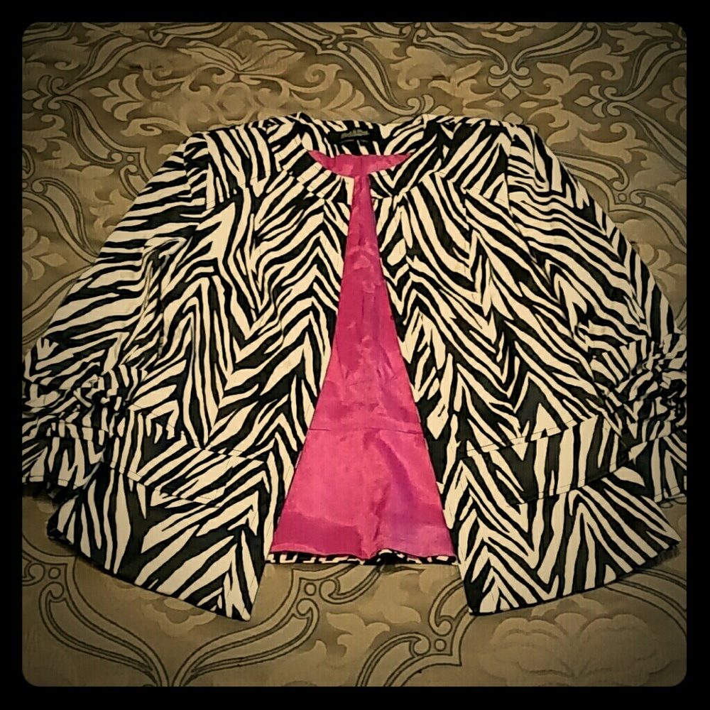 Zebra Print Blazer