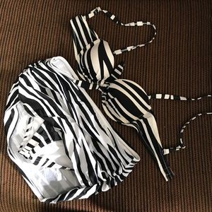 Zebra stripe 2 piece bikini