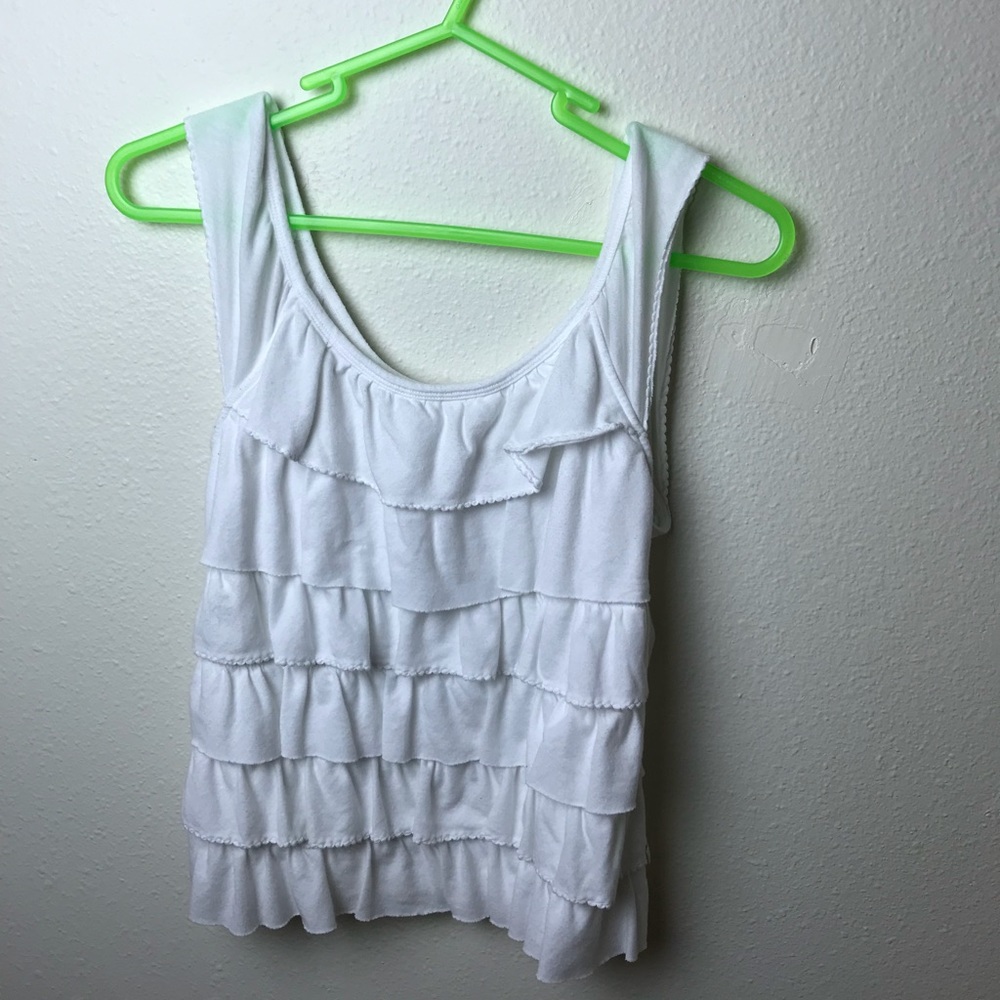 Super cute Hollister ruffle tee