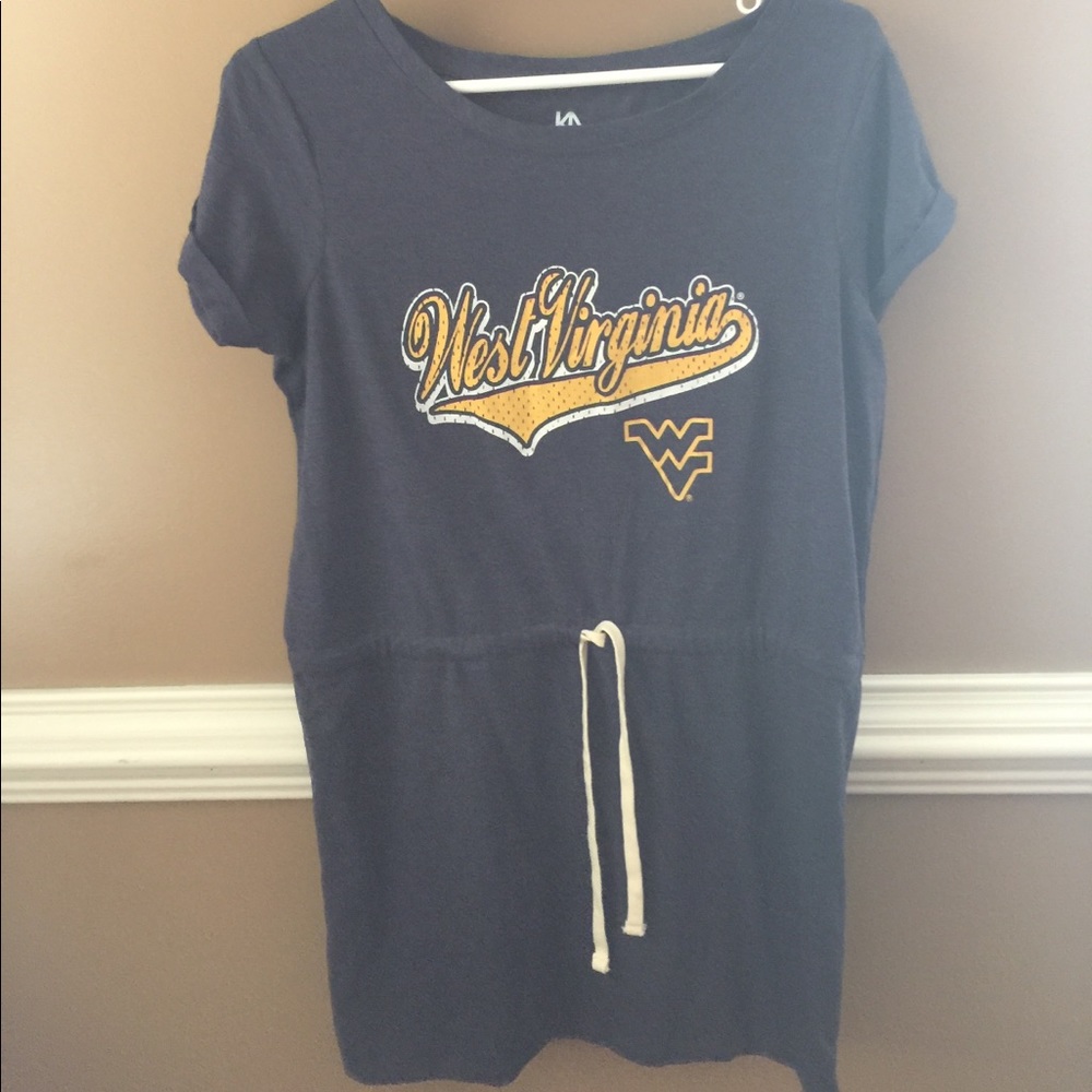 NWOT WVU Dress 💙🏈💛