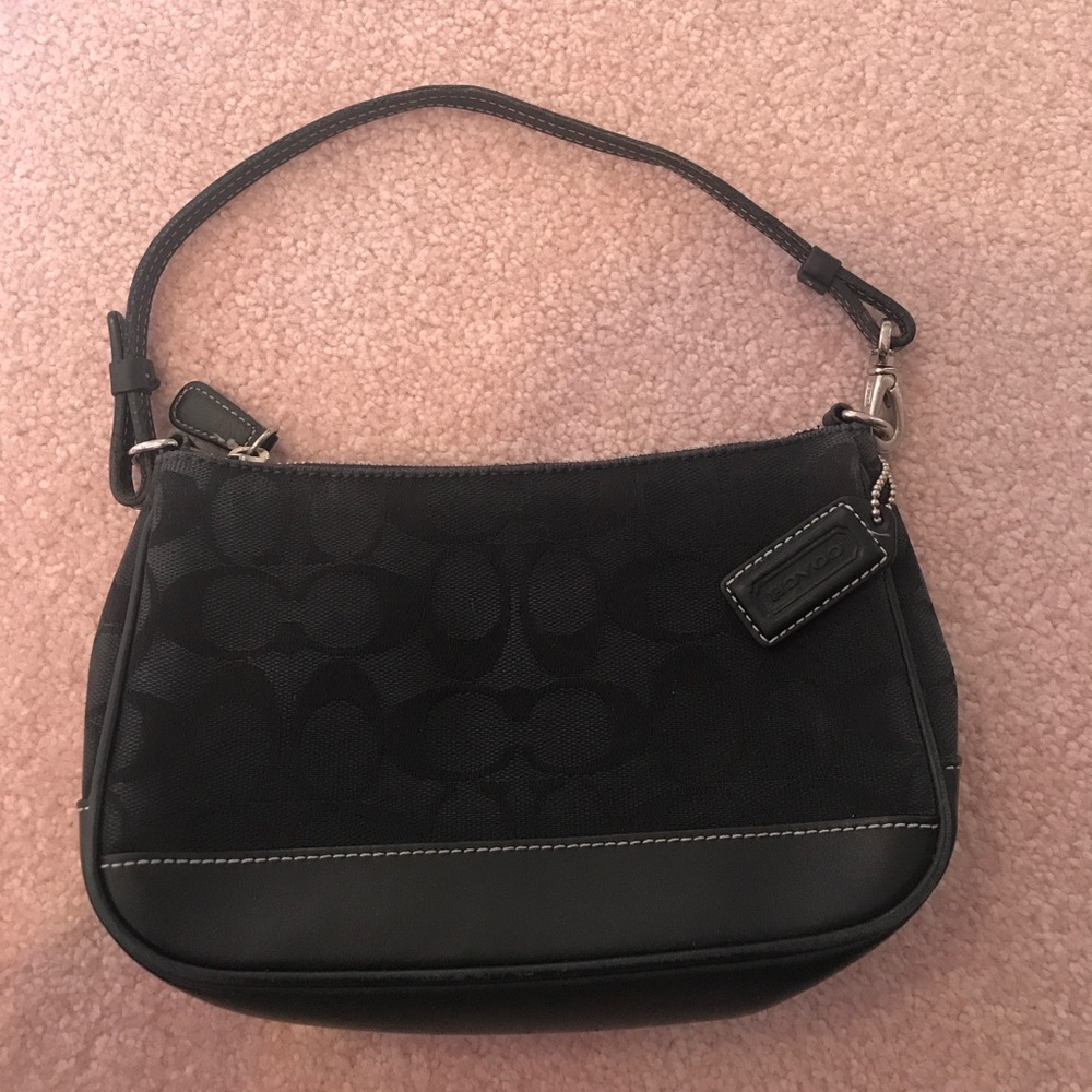 Small black Coach purse
