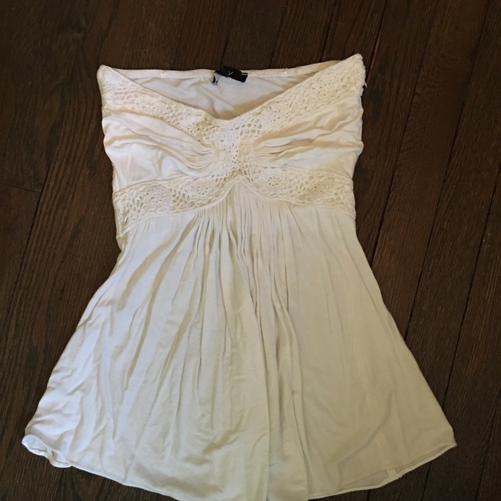 Sky strapless top