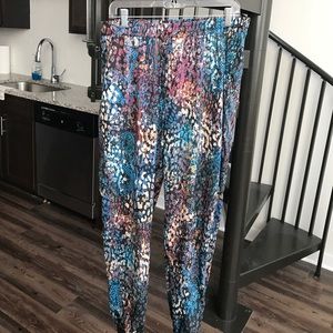 Bebe silk-like joggers