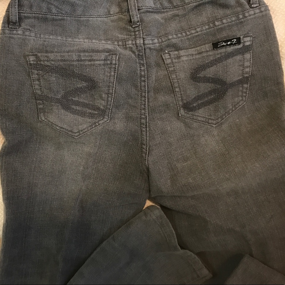 Grey distressed vintage Seven7 jeans