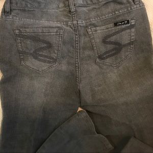 Grey distressed vintage Seven7 jeans