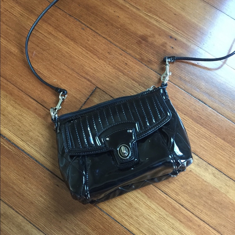 Coach Crossbody Bag in Patten Black