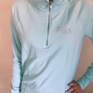VS Pink Mint Green Half Zip