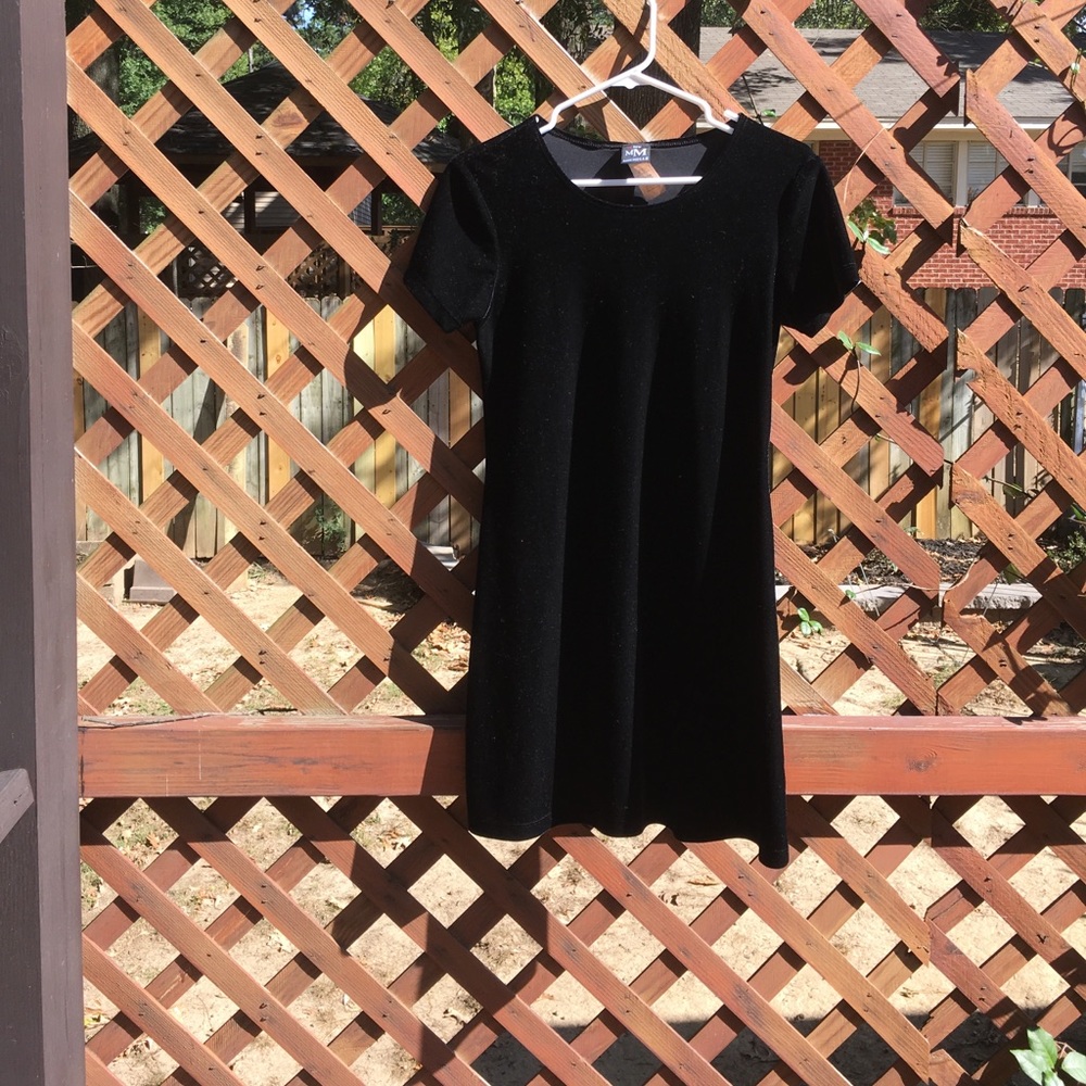 black velvet dress