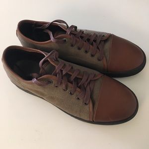 Lanvin Men's Low Top Cap Toe Sneaker