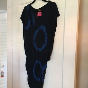 Blue tie dye tunic