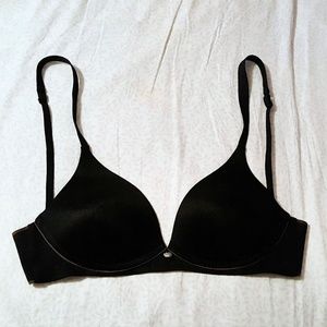 DKNY 32D black demi bra