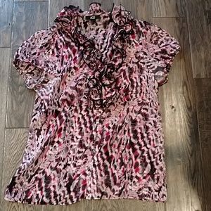 Ruffle collar blouse