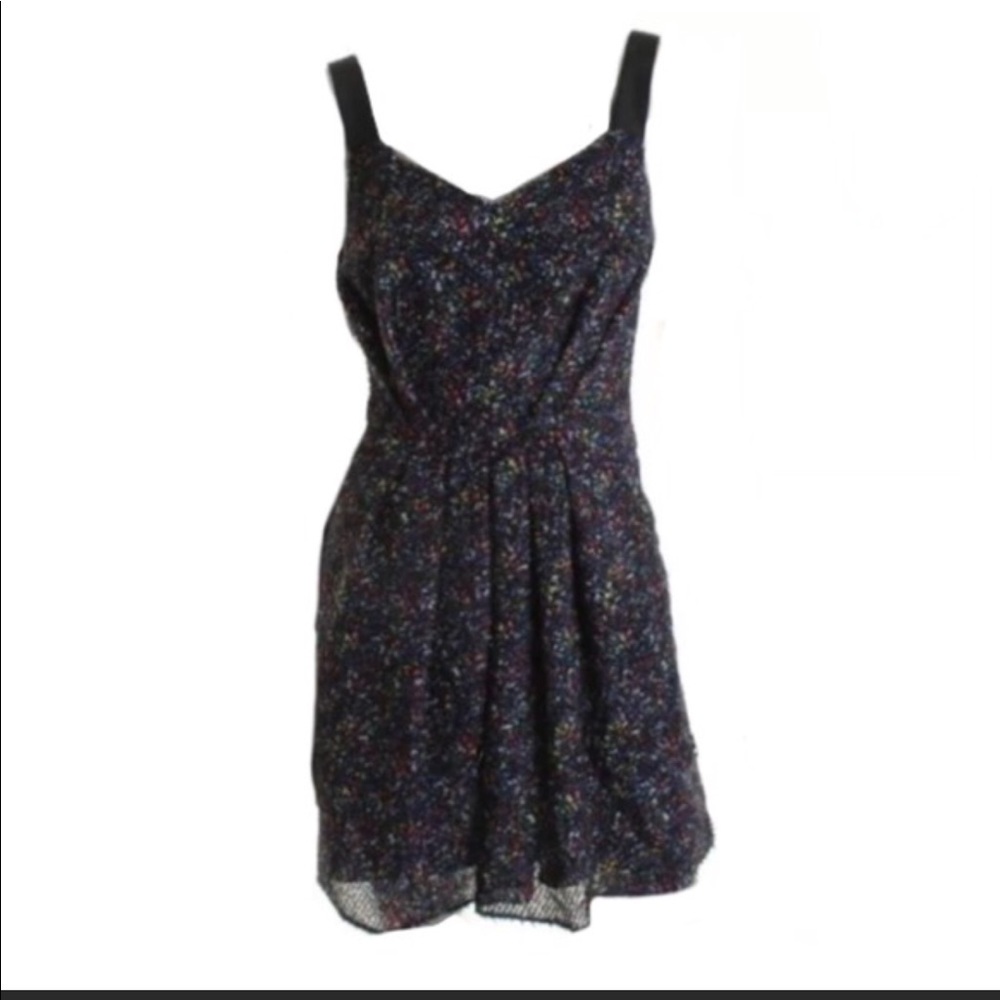 BCBG generation black multi back dress