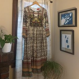 Gorgeous Anthropologie Far Field Midi Dress