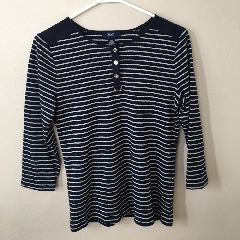 Chaps striped top