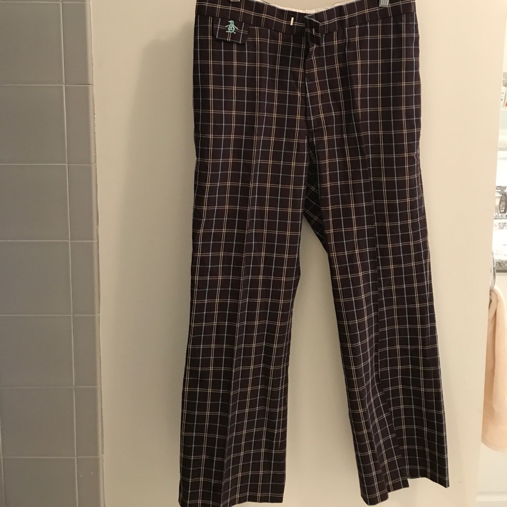 Penguin brown plaid pants